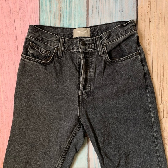 Everlane the cheeky 90s ankle washed black color - Picture 2 of 14